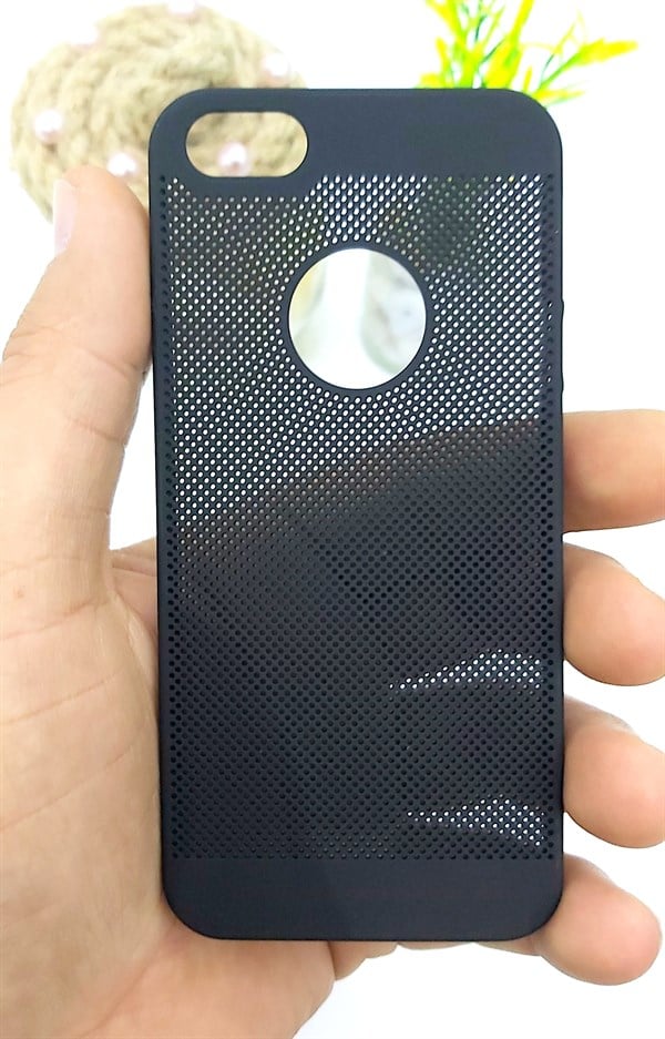 İphone 5 5S Fileli Sert Modern Kılıf Siyah