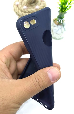İphone 7 Silikon KARON DESENLİ MODERN Mavi